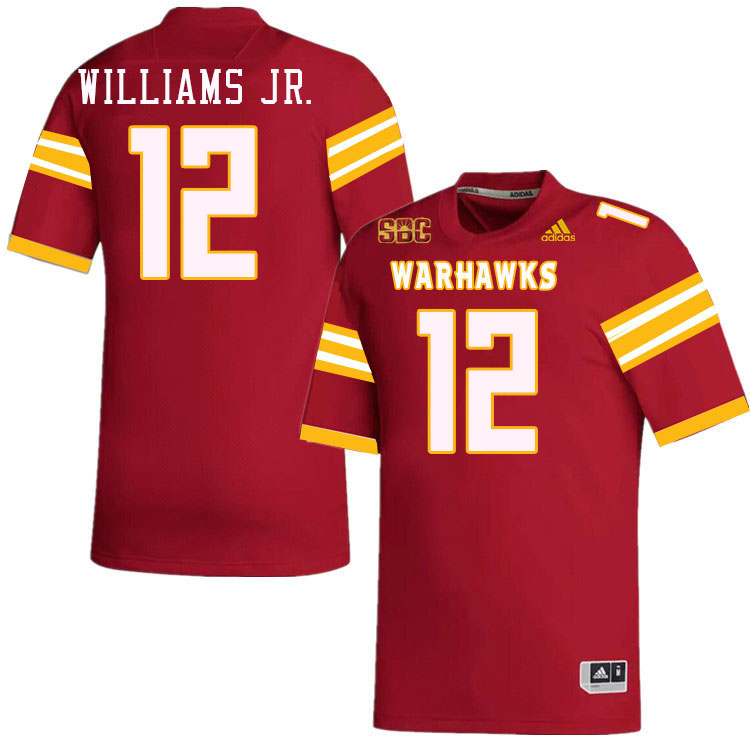 #12 Wydett Williams Jr. Louisiana-Monroe Warhawks College Football Jerseys Stitched-Red